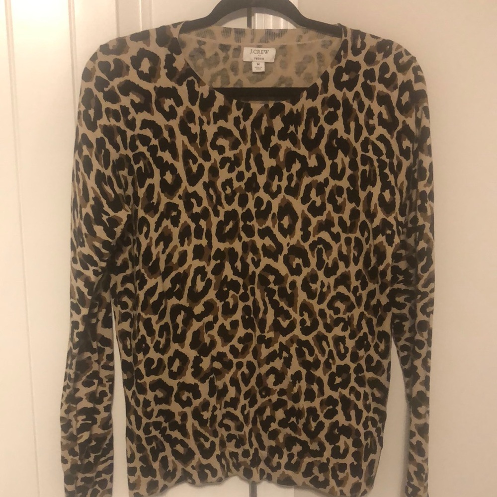 J.Crew Leopard Long sleeve